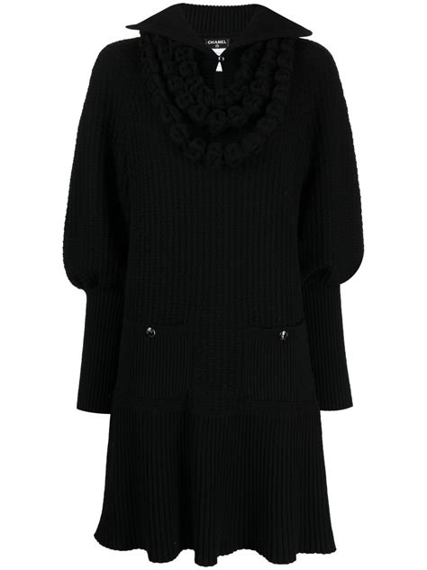 robe chanel noir|robe Chanel pré owned.